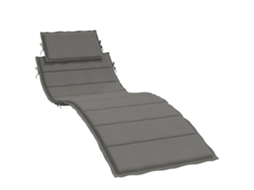 Sun Lounger Cushion, Sun Lounger Cushions Vidaxl Cinzeto Tecido (n/a)