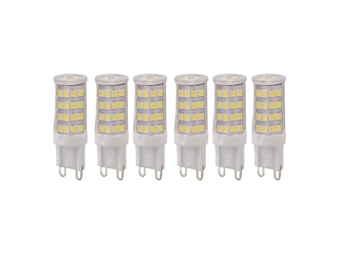 2026 6 Unidades de Bombilla Led Maíz 6000k 5w G9 no Regulable para Ventilador de Techo, Lámparas, Ca 110 130v, Hogar, Garaje, Almacén