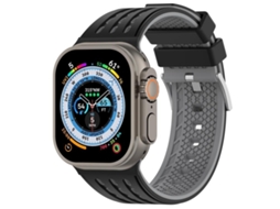 Bracelete para Apple Watch 46/49/45/44mm Silicone Respirável Bicolor com Furos Verticais XIAOMOYU