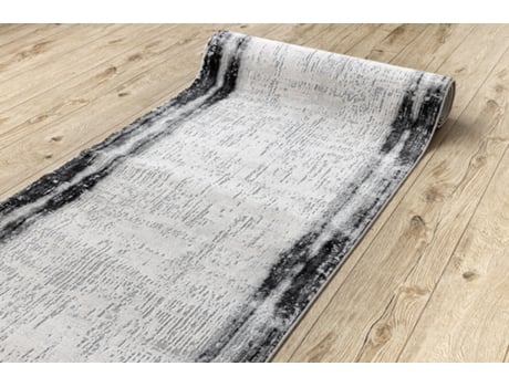 Passadeira DYWANY LUSZCZOW Moderno Tuls Antracite Cinzento (120x660cm)