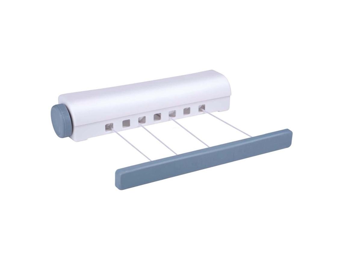Varal retrátil Slowmoose com 4 cordas, 14 m, branco