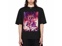 Rockinstone Bill And Ted Phone Rock Black Adult T-shirt Size:s