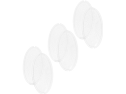 Conjunto De 6 Pares De Cúpulas Redondas Em Abs Para Coifa De Cozinha, Brancas.