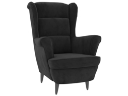 Armchair, Armchairs Vidaxl Preto Veludo