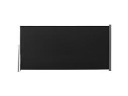 Toldo Lateral Retrátil, 3 X 1,6 M, Metal, Poliéster Impermeável, Preto ESSÊNCIACASA