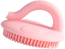 Escova De Banho Portátil Silicone Ibasenice Para Meninos E Meninas, Rosa, Macia E Flexível Para Limpeza Massagem