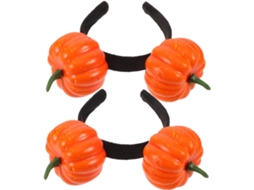 Conjunto De 2 Tiaras Duplas De Abóbora Para O Halloween