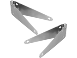 Dobradiças De Ferro Galvanizado Solustre Para Portões Madeira, 2 Peças, 100mm, Reforçadas, Para Portas E Suportes De