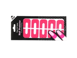10 Unidades/folha Adesivo Descartável Em Forma De U Para Unhas Artísticas Protetor De Cutícula Anti- Derramamento Vermelho