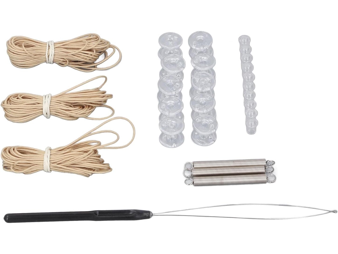 Compatível Com Kit De Reparo Persianas Plissadas Para Trailers, Cordão De Nylon Bege 6 Metros Para Janelas Diurnas E