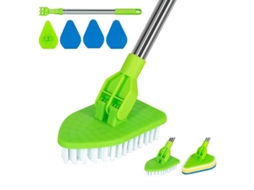 Escova de Limpeza para Chuveiro, Banheira e Azulejos, com 3 Espongas e 1 Escova | S/MARCA