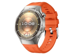 Pulseira De Silicone De Cor Sólida Com Fivela De Aço Prateado Para Huawei Watch Gt 6 Pro