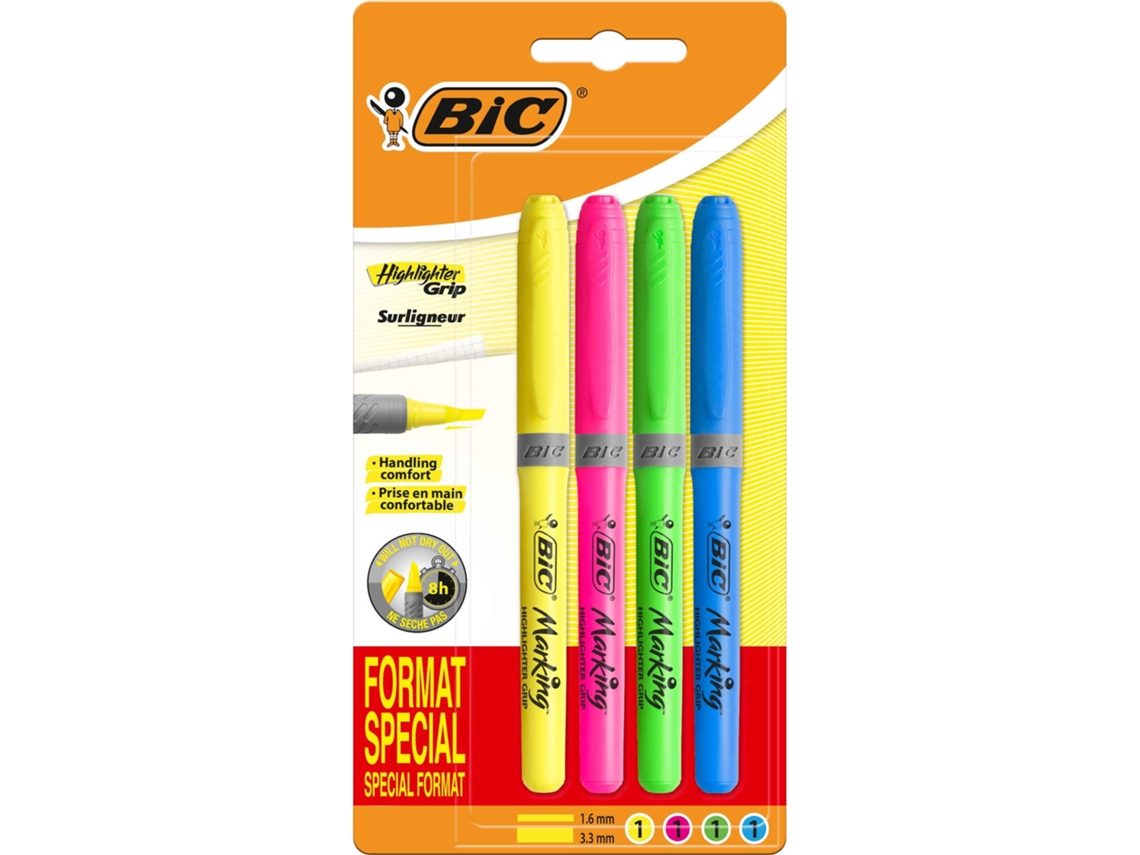 Sublinhador De Tinta Fluorescente Bic