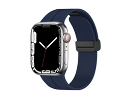Bracelete para Apple Watch 42/44/45Mm Sport com Fecho Magnético Preto