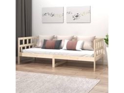 Sofá cama de madera maciza de pino 90x190 cm
