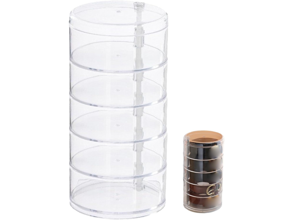 Organizador De Cintos Plástico Transparente Com 5 Camadas, Suporte Giratório Para Gaveta De 4, 5x 8, 7 Polegadas Para