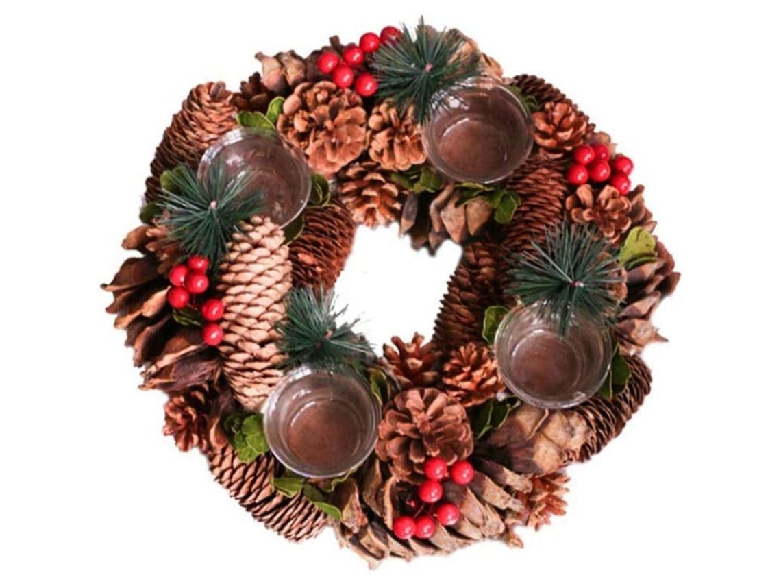Suporte para Velas de Natal com 4 Velas NOVA LINE