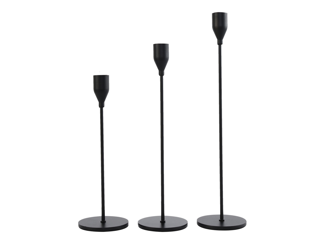 conjunto de Portavelas de Metal Moderno, 3 Peças | S/MARCA