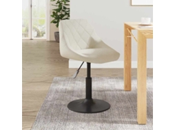 Vidaxl Banco De Bar Veludo Cor Creme