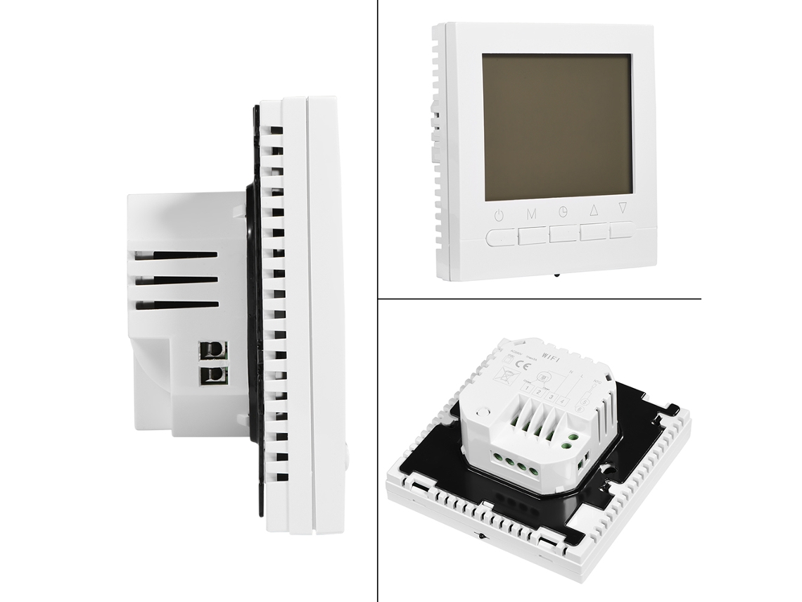 Termostato Wifi Digital Lcd Programável Controlo Temperatura