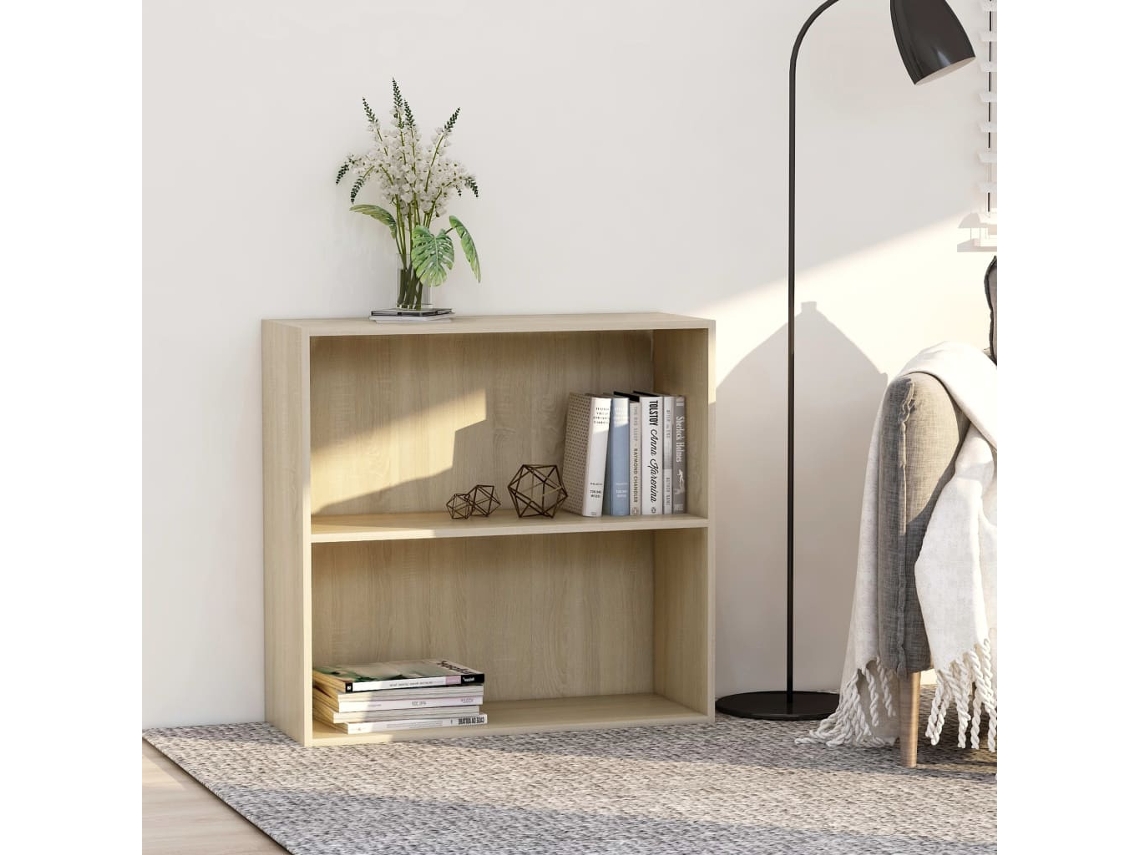 Vidaxl Estante 80x30x76,5 Cm Derivados De Madeira Carvalho Sonoma