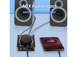 Laxiscreed Amplificador De Áudio Bluetooth 5.1 Com Controle De Graves E Agudos