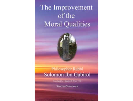 Livro The Improvement of the Moral Qualities Jewish Philosophy de Ibn Gabirol Solomon (Inglês)