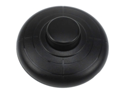 Interruptor De Pé Redondo Para Lâmpada De Chão E Mesa Preto