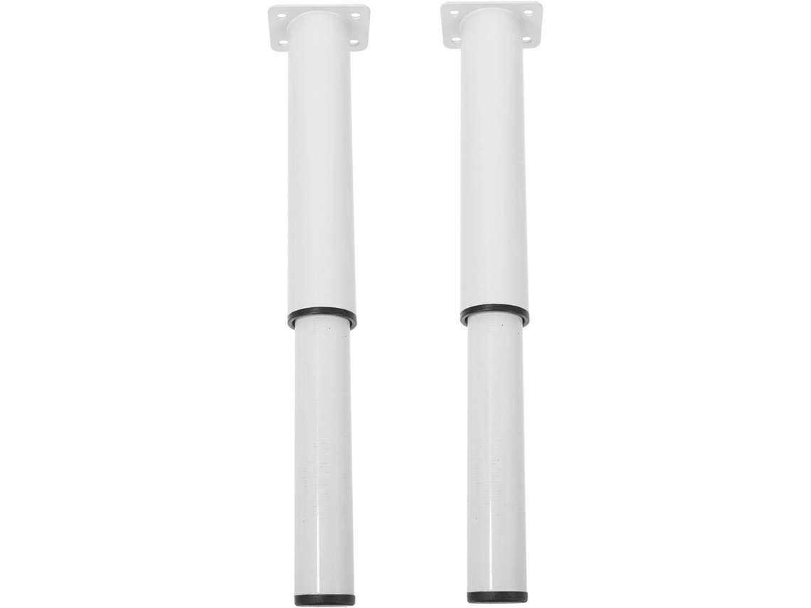 Tofficu 2 Peças Pés De Móveis Ajustáveis Brancos Para Cama, Sofá E Armário, Substituição Resistente Com Piso