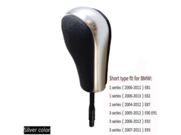 Yuru perneta de Marcha Automática com Alcantara para Bmw E39 E46 E53 E60 E83 E90 E92 Prata Mate curta