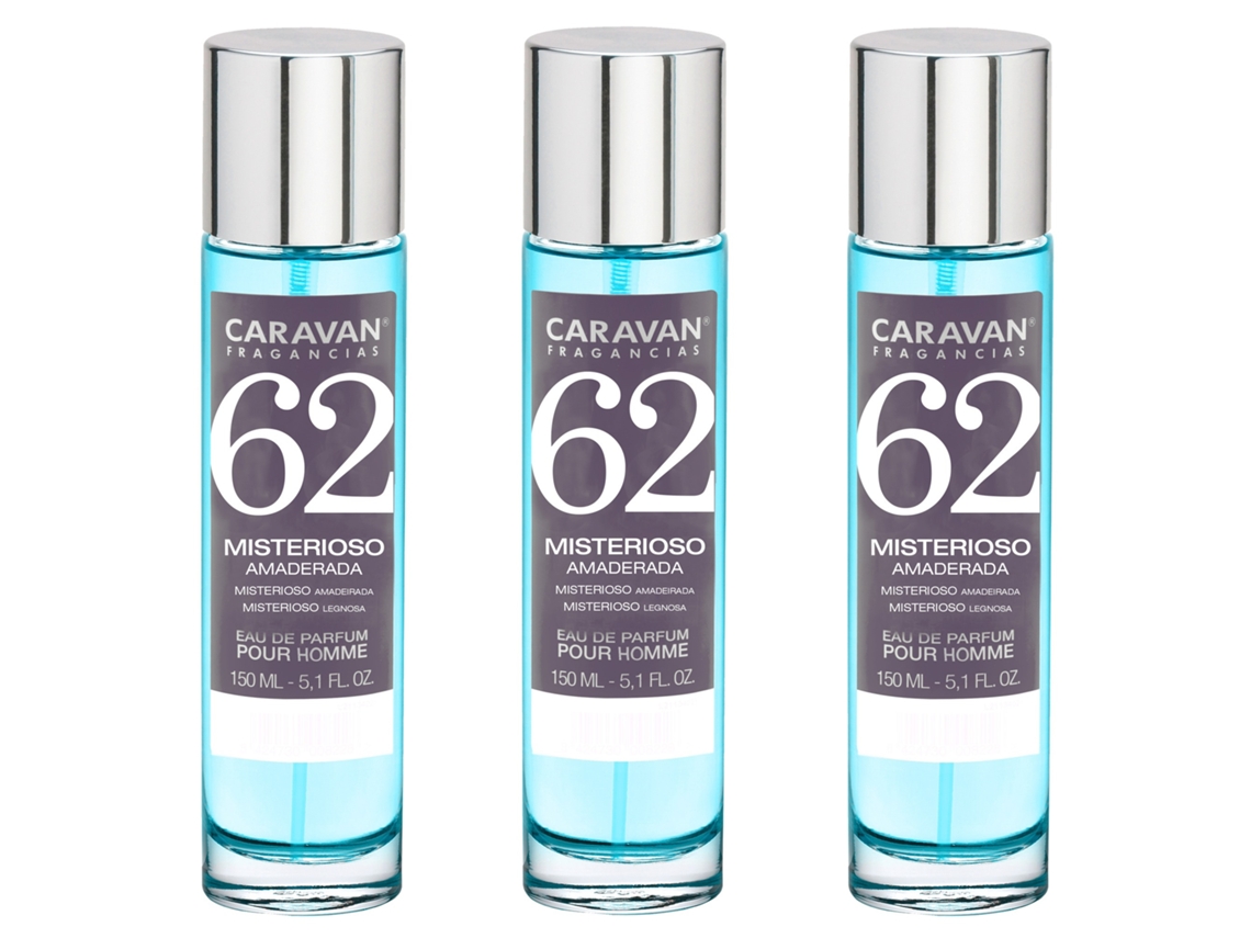 3X Perfume Homem Nº62 150Ml CARAVAN