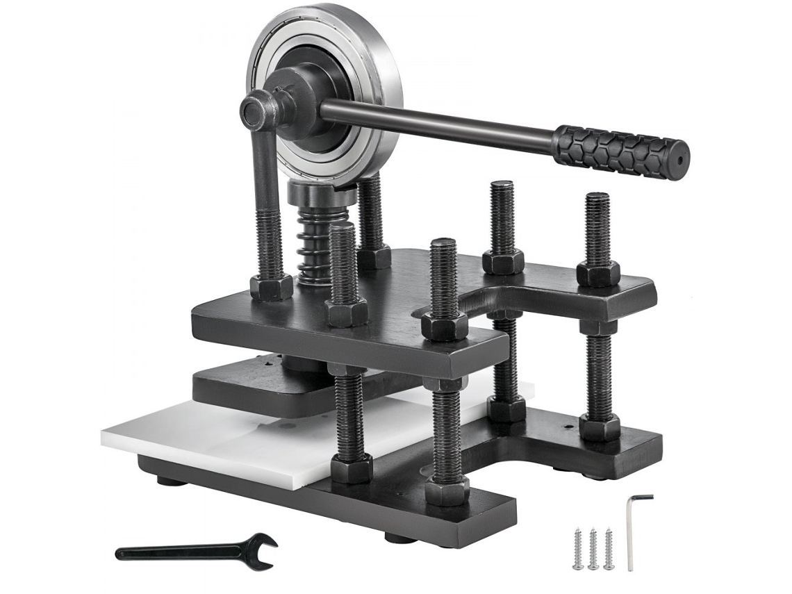Máquina De Corte Manual Para Couro, Plástico E Borracha Com Estrutura Reforçada Tekmaquinas