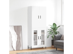 Armario alto 69,5x34x180 cm Derivados de madera Blanco
