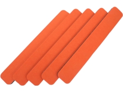 Tiras de feltro autoadesivas, uso versátil para murais, com 30 tiras, cor laranja, para mesa e escola.