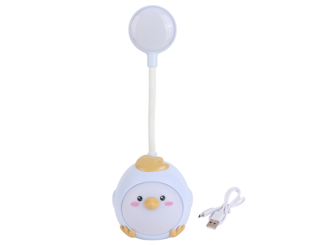 Lâmpada De Escritório Led, Proteção Para Os Olhos, Recarregável Via Usb, 7 Cores, 2 Velocidades, Flexível, Azul, Usb, Pequena