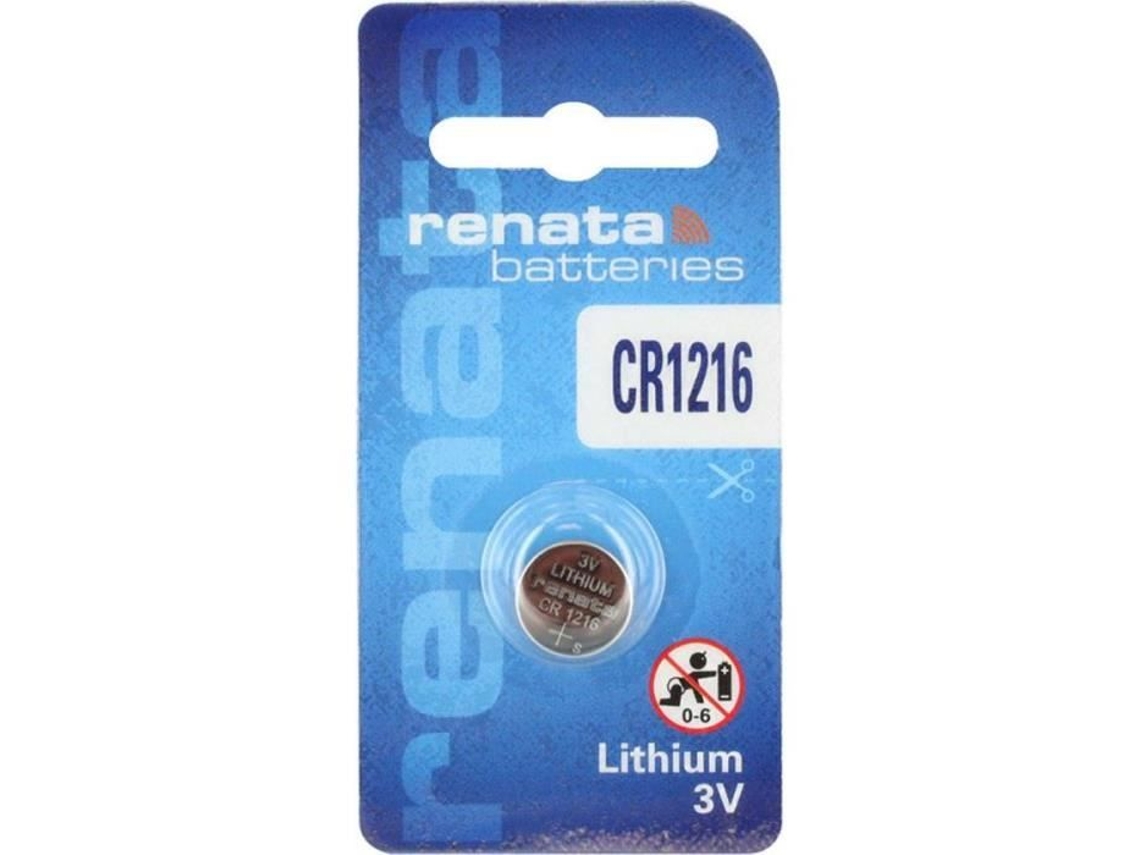 Bateria de Botão Cr1216 de Lítio 3V RENATA