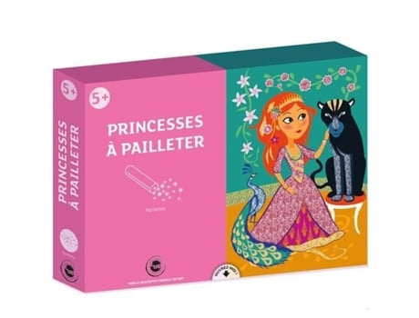 Kit Princesa Glitter Com 3 Quadros A4 Mais Acessórios Babali