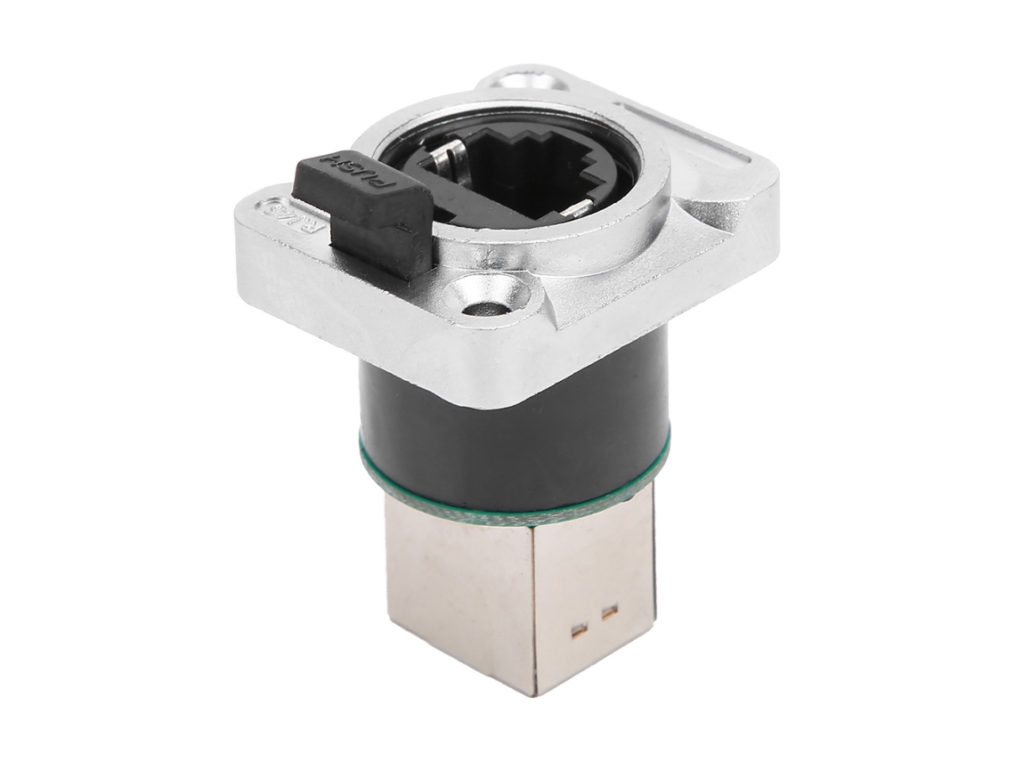 Conector Rj45 Ângulo Direito À Prova D'água