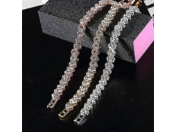 Pulseira De Cristal Dourada Da Moda Nostalgia88