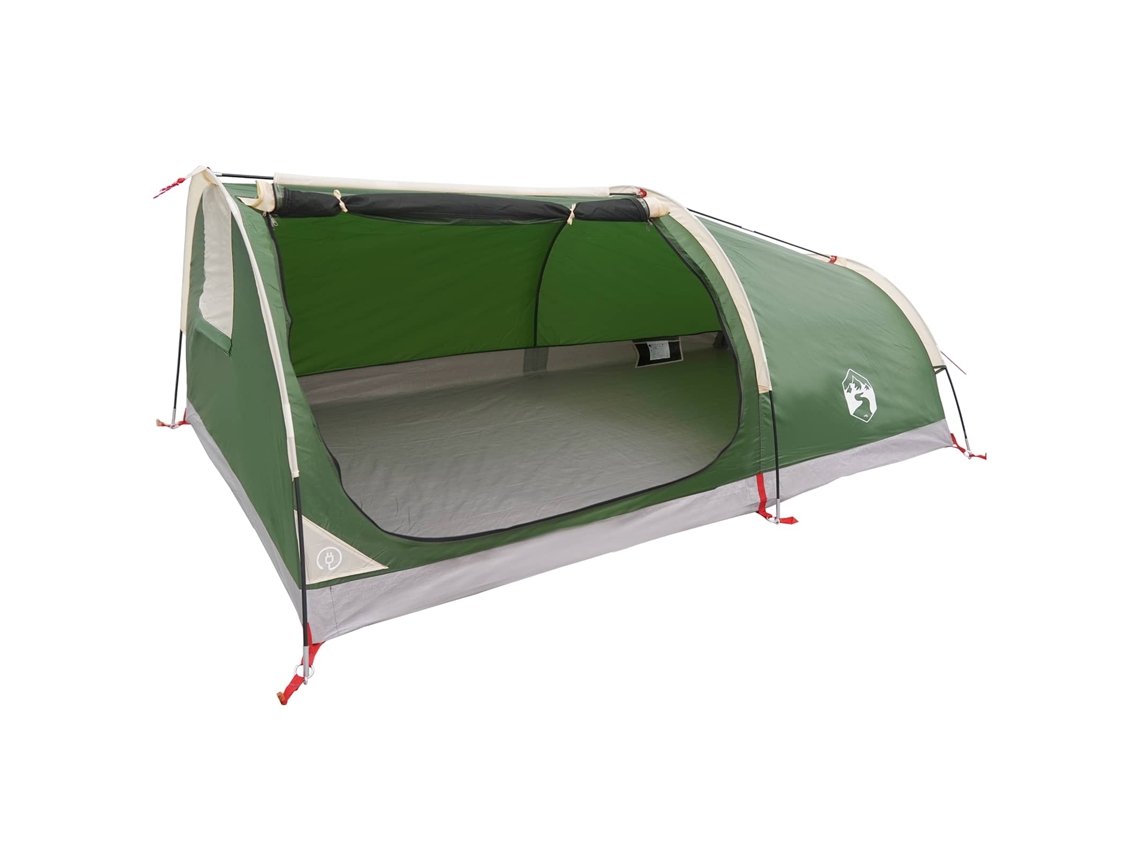 Conjunto 1 Tenda De Trilhas Vidaxl Verde Poliéster (1-pessoa)