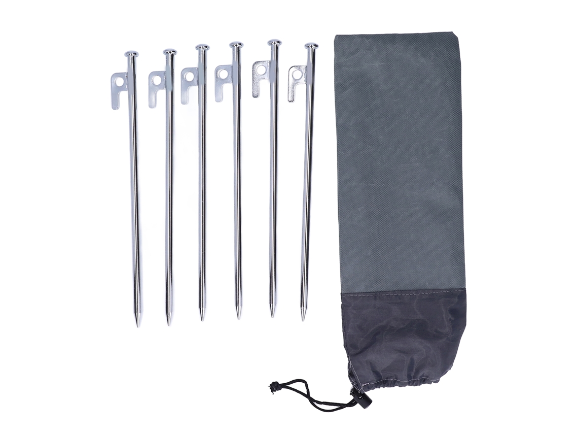 Pinos de Estaca Primerox para Camping com Cabeça Plana, 6pcs