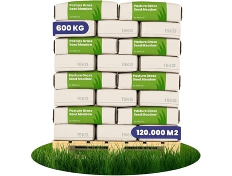 Sementes de Grama caipira Especial para Cavalos e Pequenos Animais 600 Kg para 12 Ha ORGANIFER