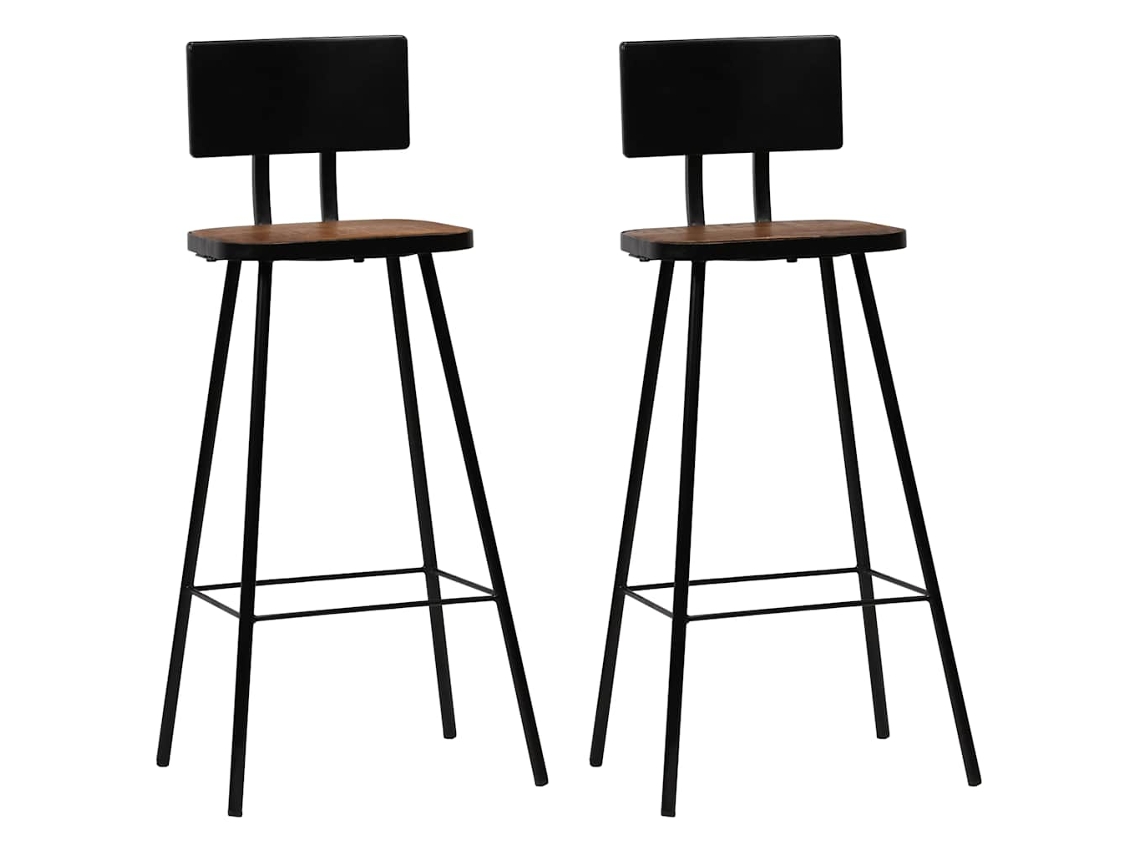 Bar Chair, Bar Chairs Vidaxl Marrom Madeira (n/a)