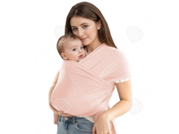 C Baby Strap Bib com Capacidade de Carga de 20 Kg, Mochila Frontal com Alça de Ombro, Cintura Rosa Respirável Macia AOZORZ