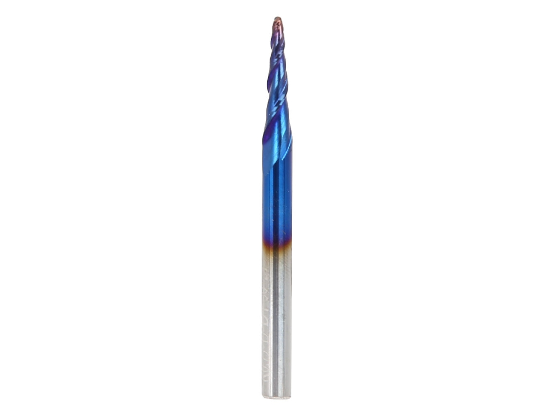 1 Pcs Fresa De Carbeto Cementado 2t Revestida R0.75*15*d4*50 Para Usinagem