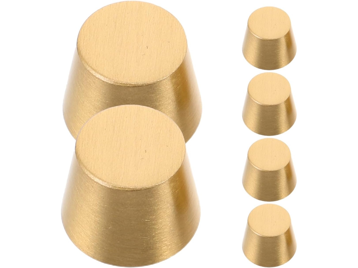 Conjunto De 6 Pés De Apoio Em Latão, Almofadas Antiderrapantes Para Bandejas De 10 Mm.