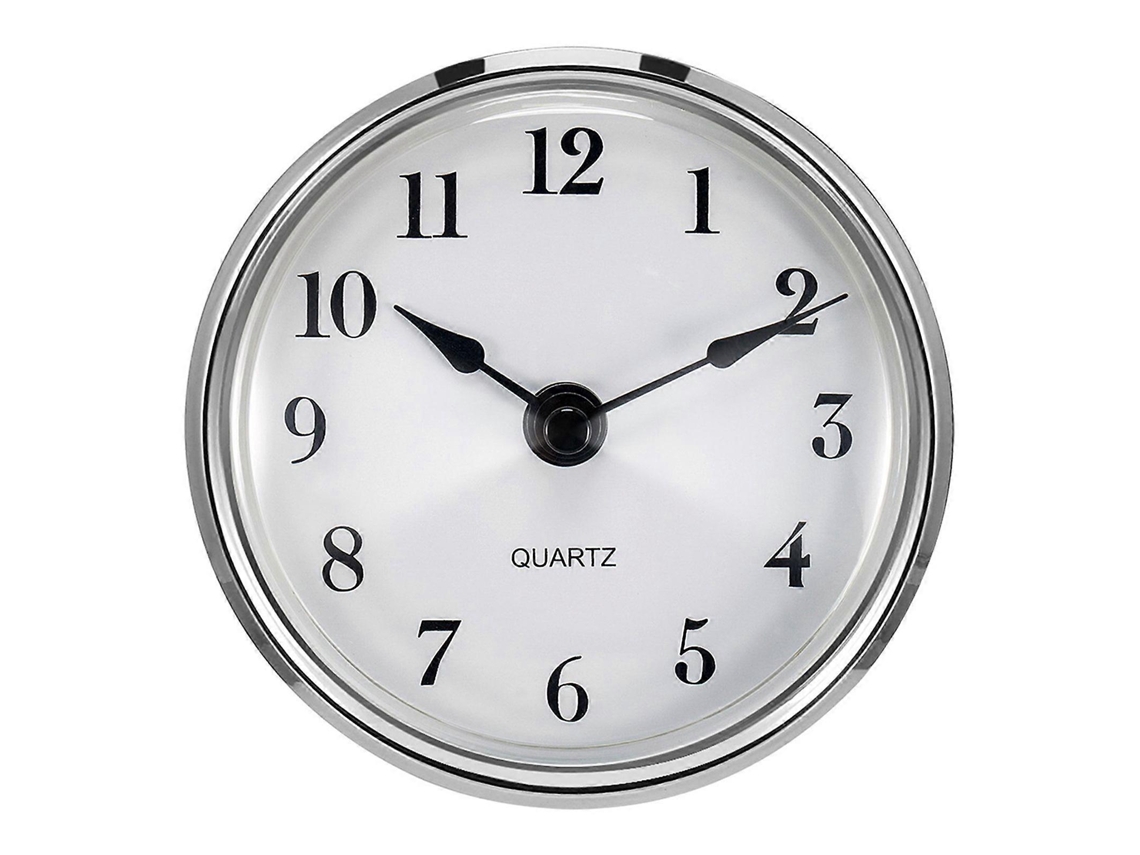 Classic Clock Craft Insert Clocks Movement Quartz Diameter 80mm Number White B