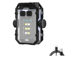Farol de Cabeça Recarregável Super Brilhante 800 Lúmens com Luz Vermelha e Branca e Sensor de Movimento À Prova Dágua Ipx4 Wjt525 HALINUIA