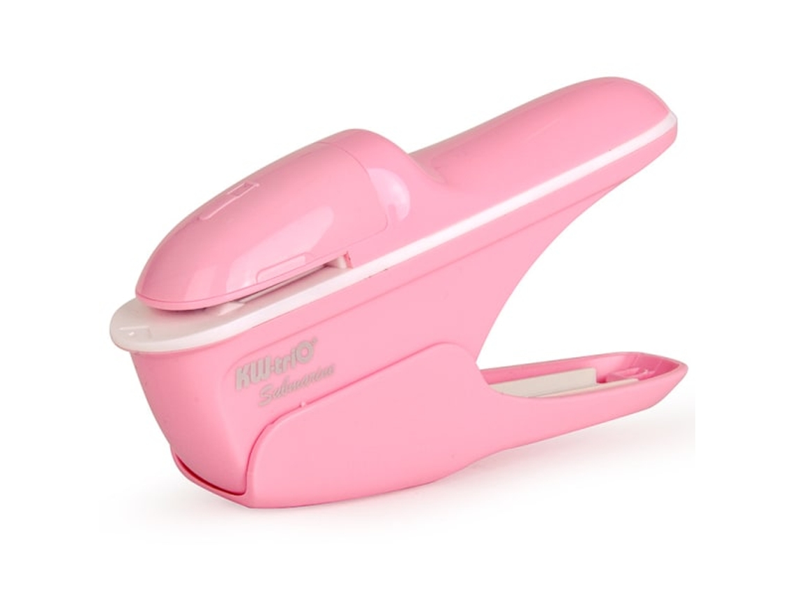Mini Grampeador Sem Grampos Aquaforge (rosa)