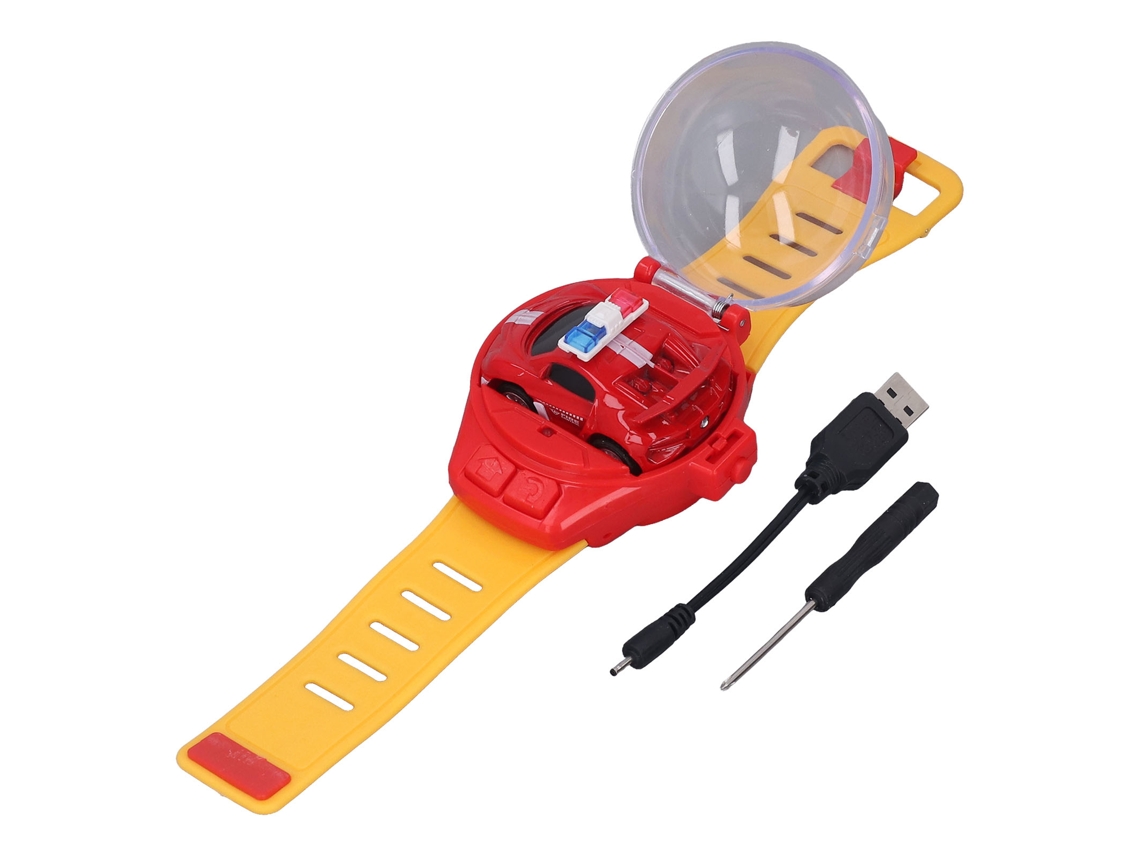 Carro de Controle Remoto Mini Relógio Usb Vermelho